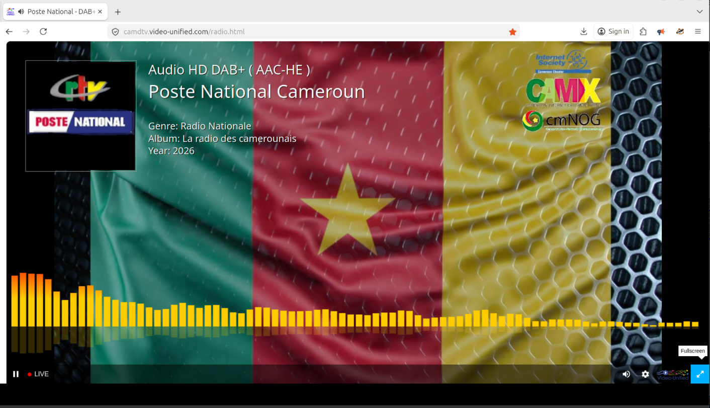Test Projet CAMDTV, Diffusion CRTV, Visite Papale Avril 2026 au Cameroun, via Plateforme Peering CAMIX.